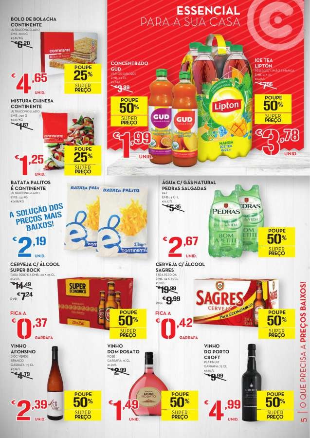 Antevisão folheto Continente especial O Que Precisa A Preços Baixos