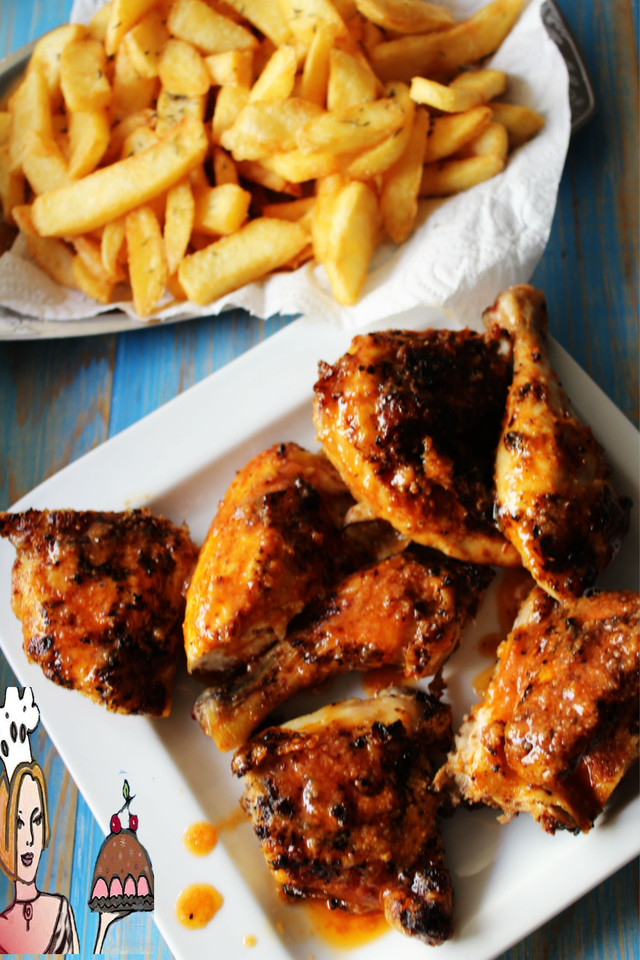 Frango assado com molho delicioso de paprica ♥♥♥ Receitas fáceis
