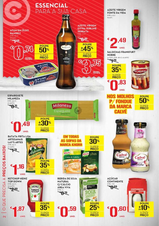 Antevisão folheto Continente especial O Que Precisa A Preços Baixos