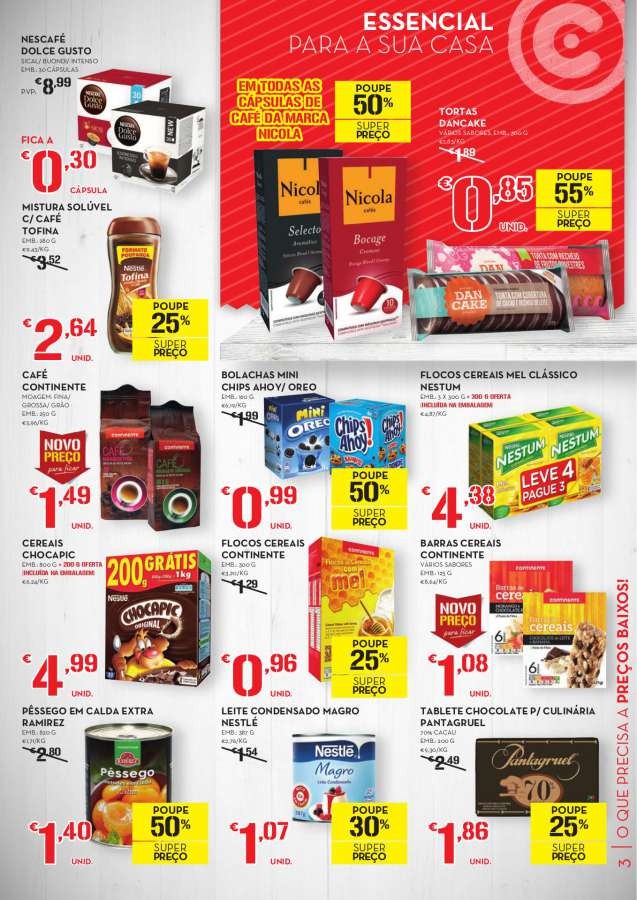 Antevisão folheto Continente especial O Que Precisa A Preços Baixos