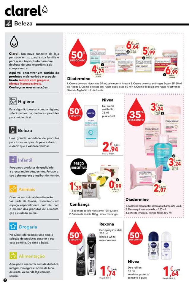 Antevisão folheto Clarel  