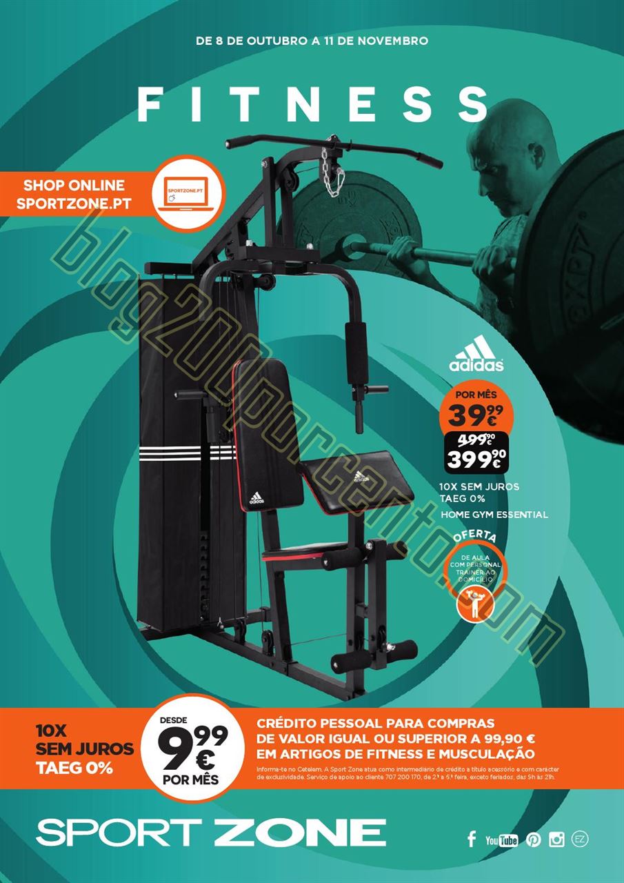 Antevisão Folheto SPORT ZONE Fitness de 8 outubro a 11 novembro Blog