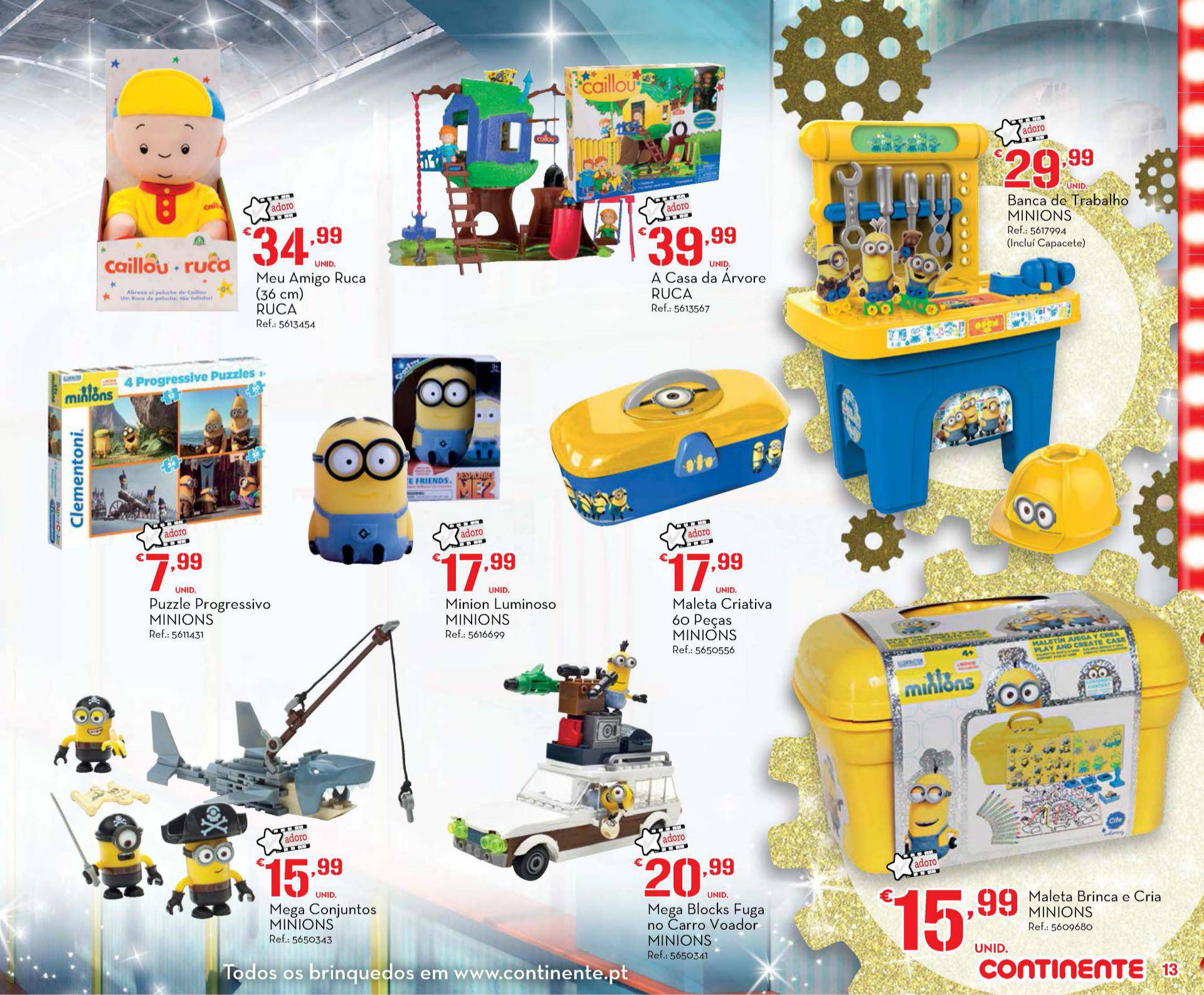 Novo folheto Continente especial brinquedos 